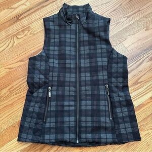 Lemon Tart Plaid Quilted Vest Size M